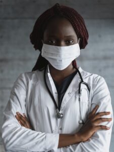 Female medical student in russia